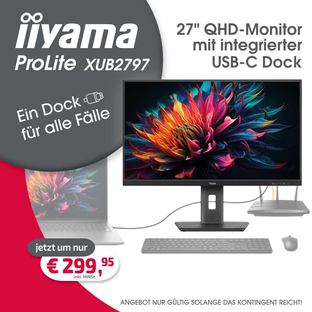 IIYAMA ProLite XUB 2797 USB-C Dock-Monitor