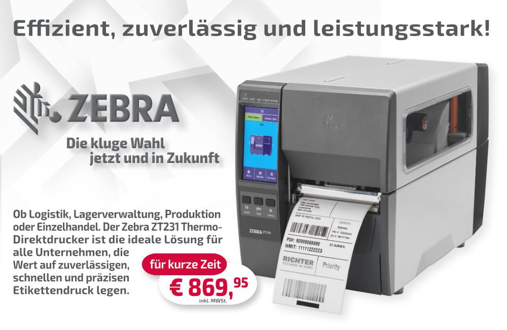 Zebra ZD421t Thermotransfer Etikettendrucker