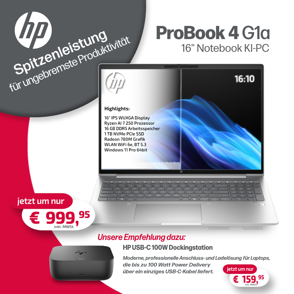 HP Probook 4 G1 - Notebook für höchste Produktivität und Kreativität