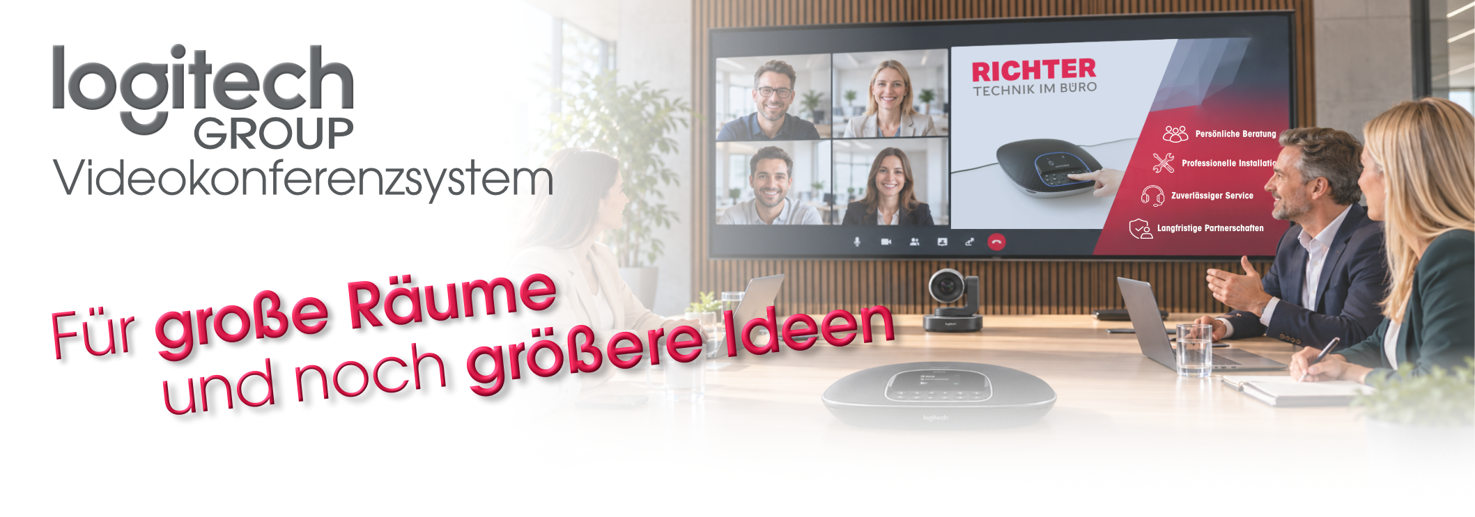Richter - Logitech Group Konferenz im modernen Büro_S